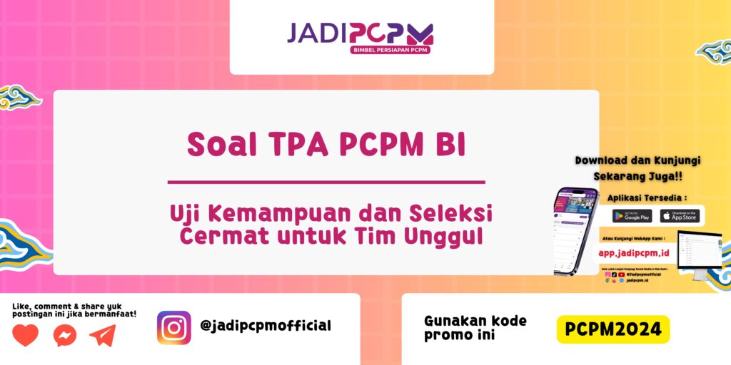 Soal TPA PCPM BI