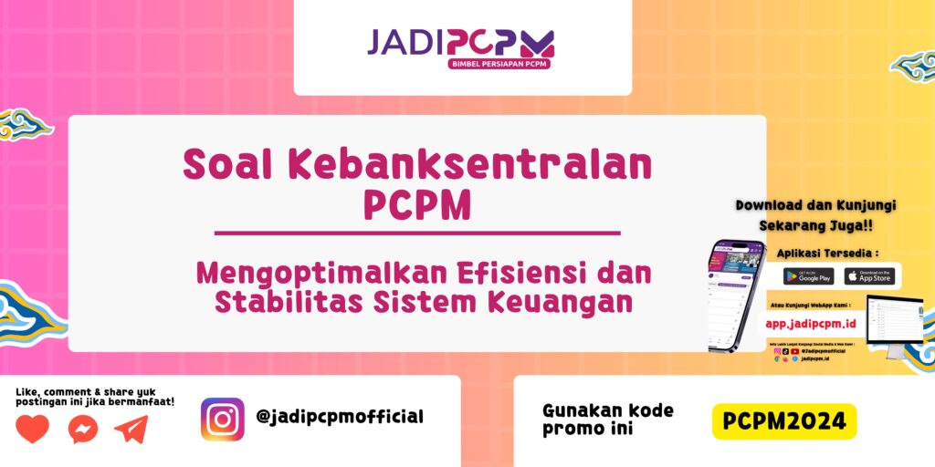 Soal Kebanksentralan PCPM