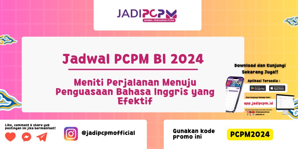 Jadwal PCPM BI 2024