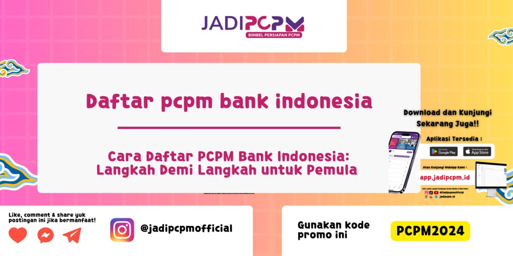 Daftar pcpm bank indonesia