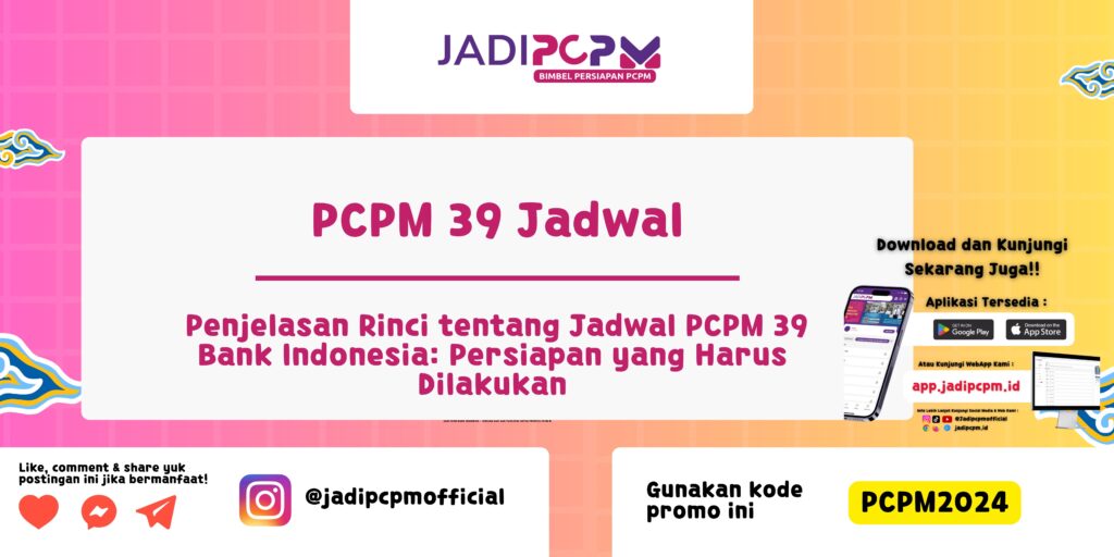 PCPM 39 Jadwal