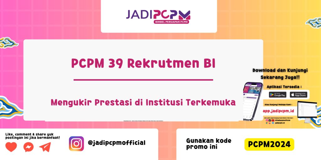 PCPM 39 Rekrutmen BI