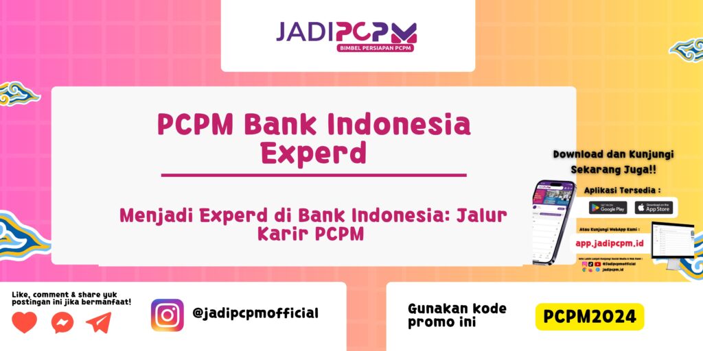 PCPM Bank Indonesia experd