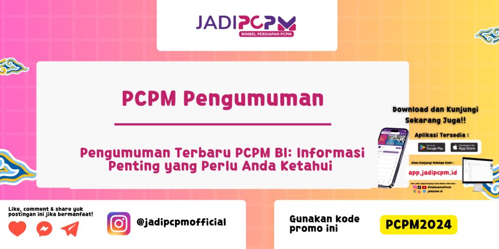 PCPM Pengumuman