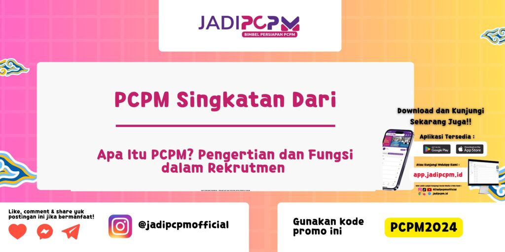 PCPM Singkatan Dari