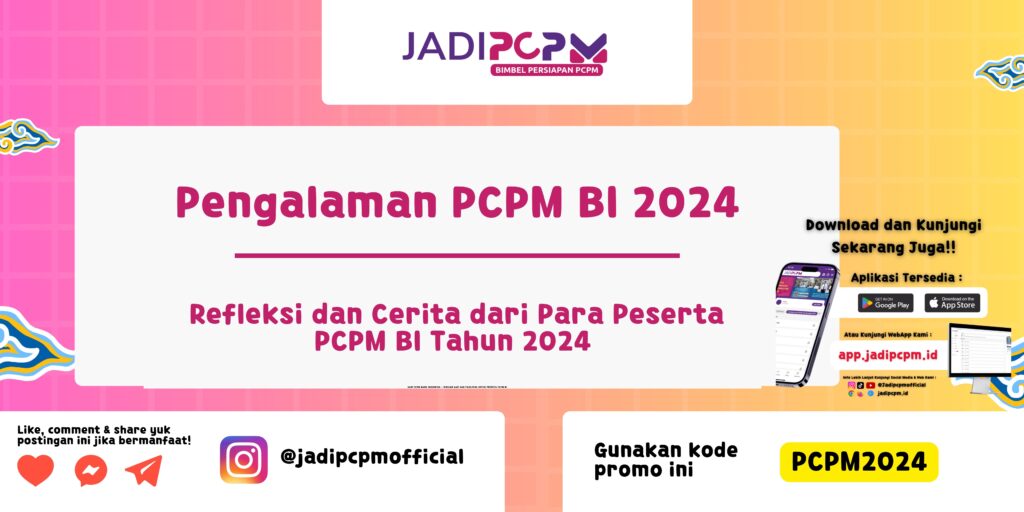 Pengalaman PCPM BI 2024