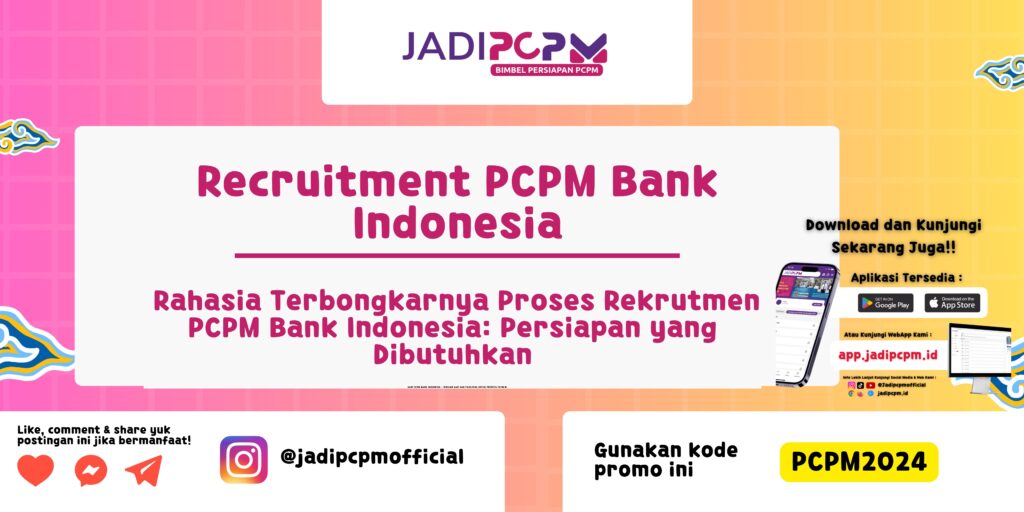 Recruitment PCPM Bank Indonesia