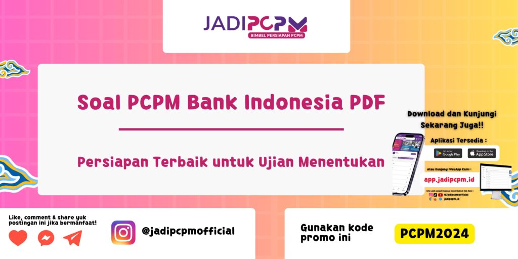 Soal PCPM Bank Indonesia PDF