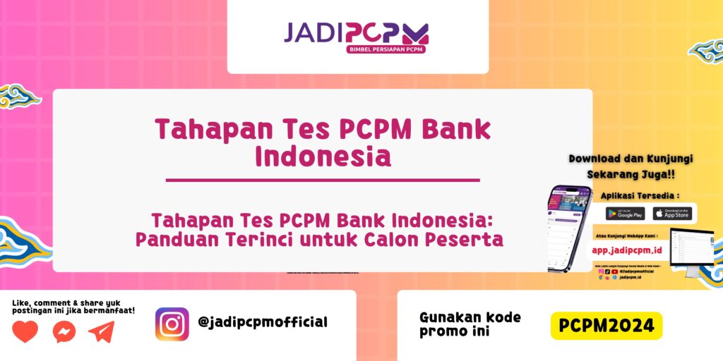 Tahapan Tes PCPM Bank Indonesia