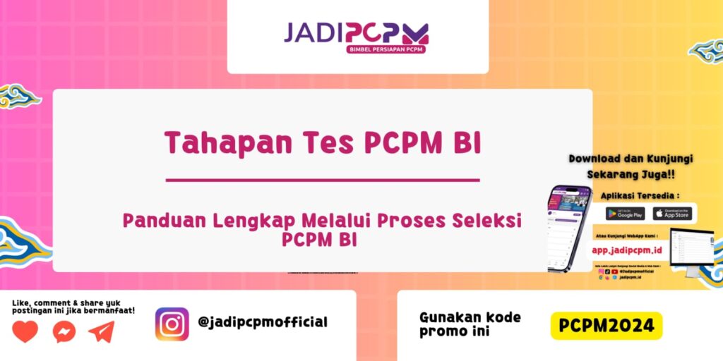 Tahapan Tes PCPM BI