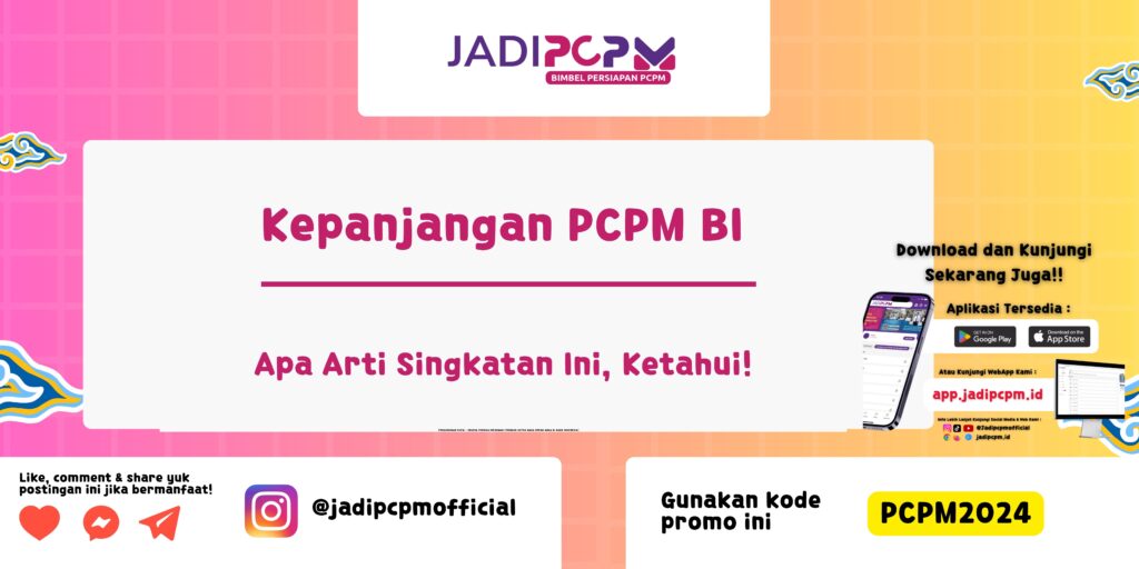 Kepanjangan PCPM BI