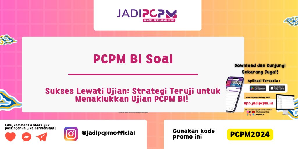 PCPM BI Soal