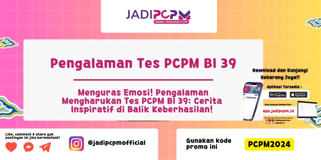 Pengalaman Tes PCPM BI 39