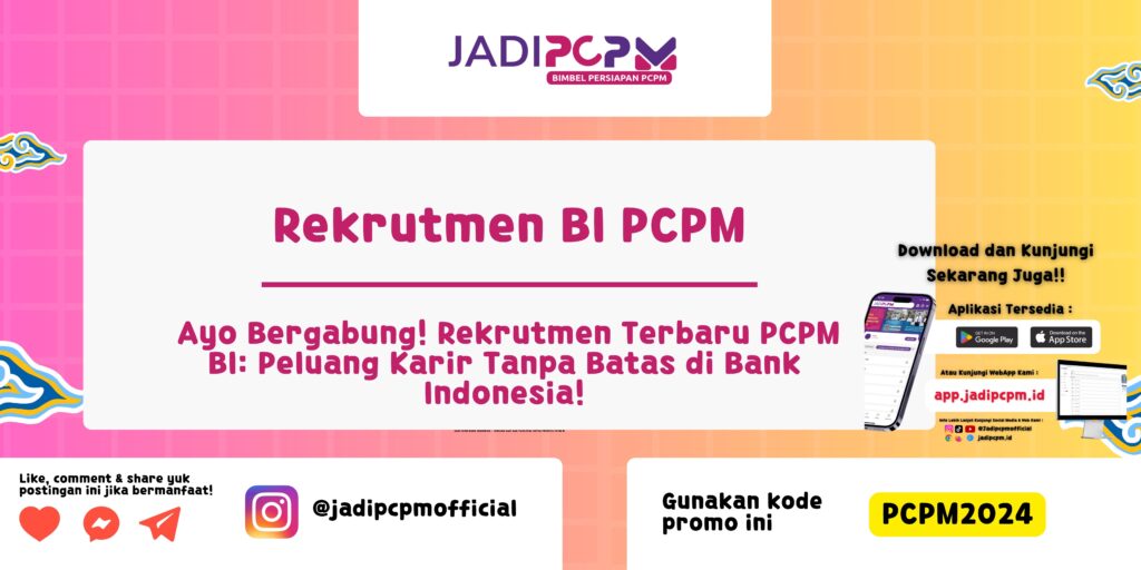 Rekrutmen BI PCPM