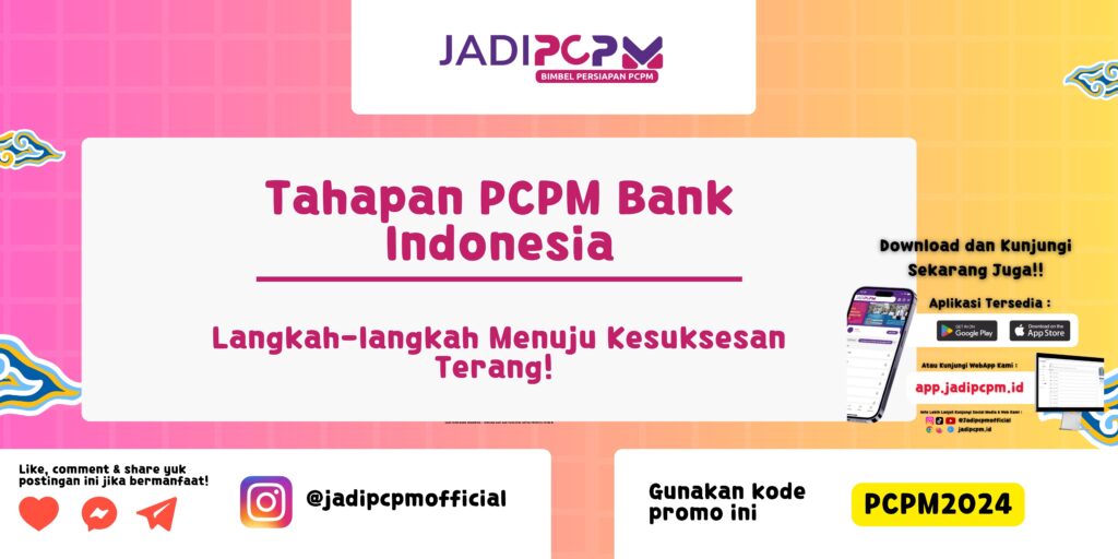 Tahapan PCPM Bank Indonesia